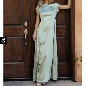 BOHME Lucille Maxi Dress in Sage XL